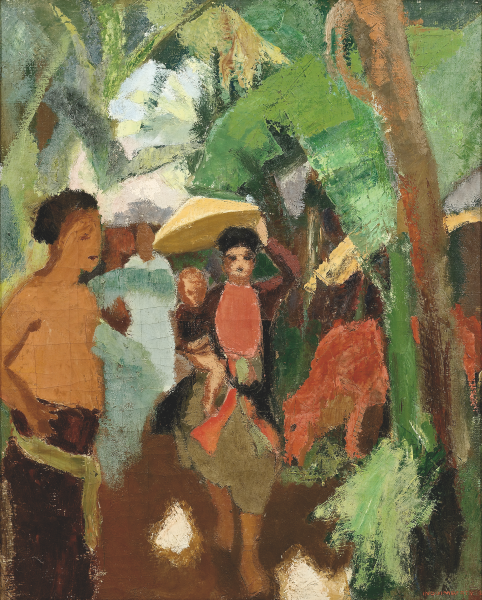 En route pour le marché